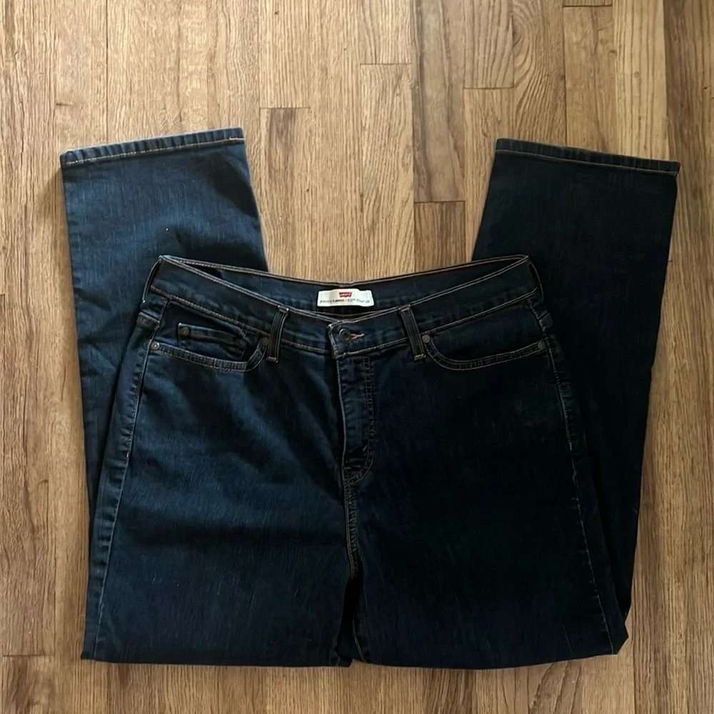 Levi's Womens Perfectly Shaping 512 Boot Cut Jeans Blue Stretch Pockets Size 32 - Picture 3 of 11